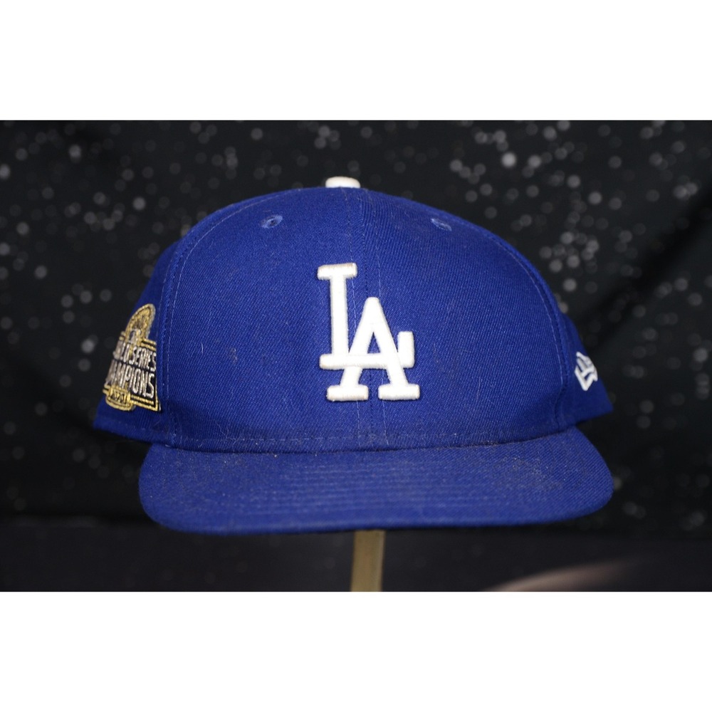 Los Angeles Dodgers Hat Cap Mens 8 Blue MLB New Era World Series Champions